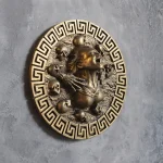 Panel depicting the abduction of a woman